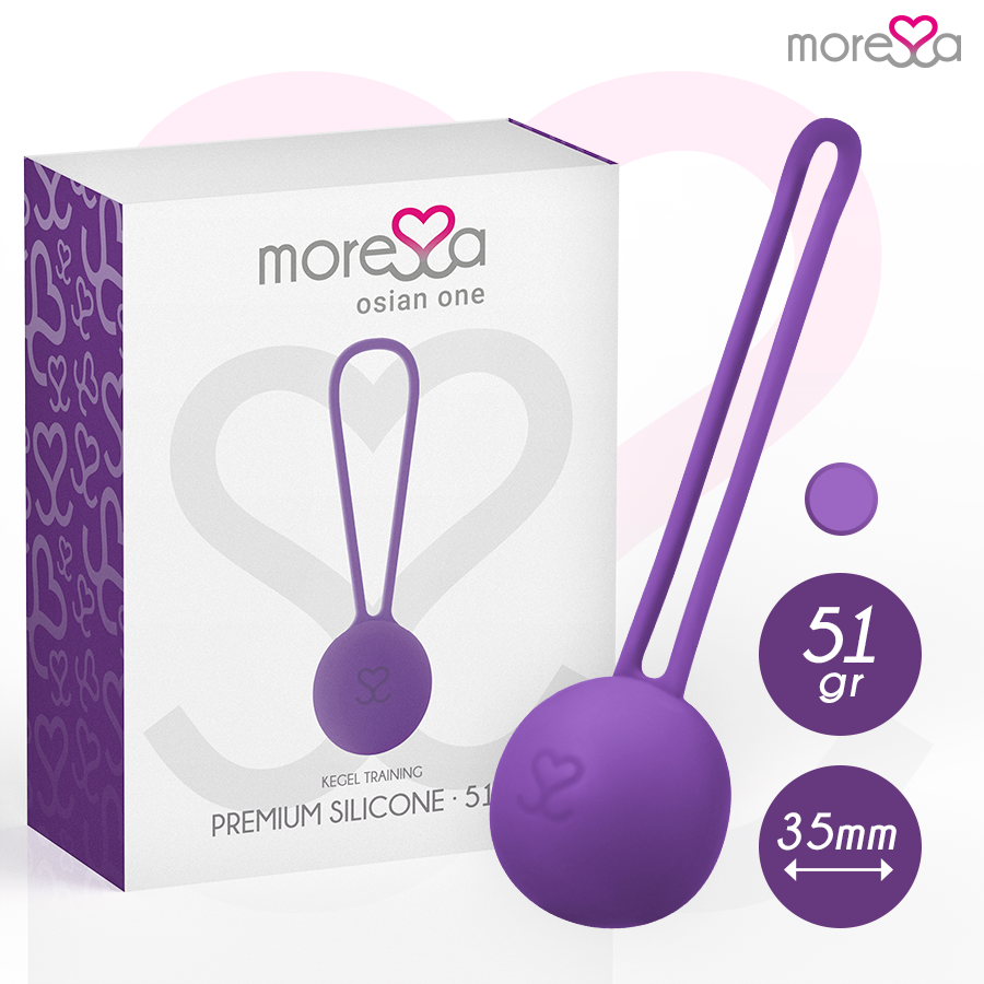 MORESSA - OSIAN ONE PELVIC FLOOR TRAINING 51g PREMIUM SILICONE PURPLE
