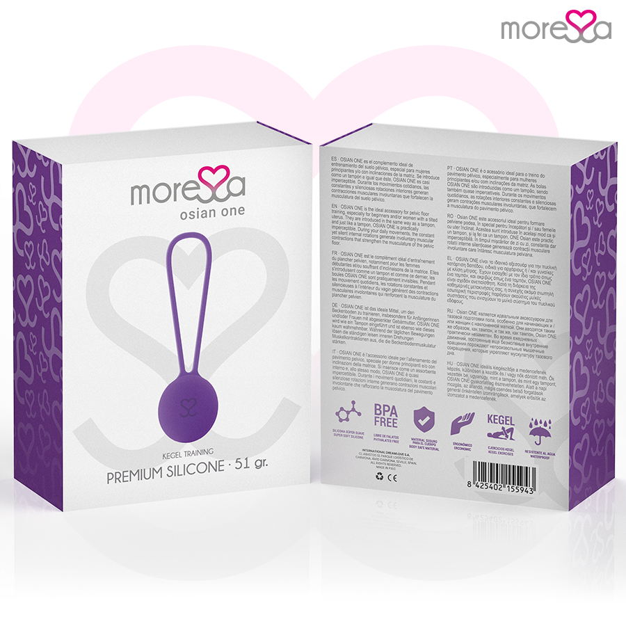 MORESSA - OSIAN ONE PELVIC FLOOR TRAINING 51g PREMIUM SILICONE PURPLE