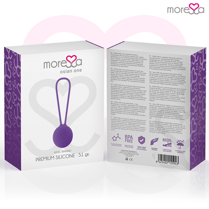 MORESSA - OSIAN ONE PELVIC FLOOR TRAINING 51g PREMIUM SILICONE PURPLE