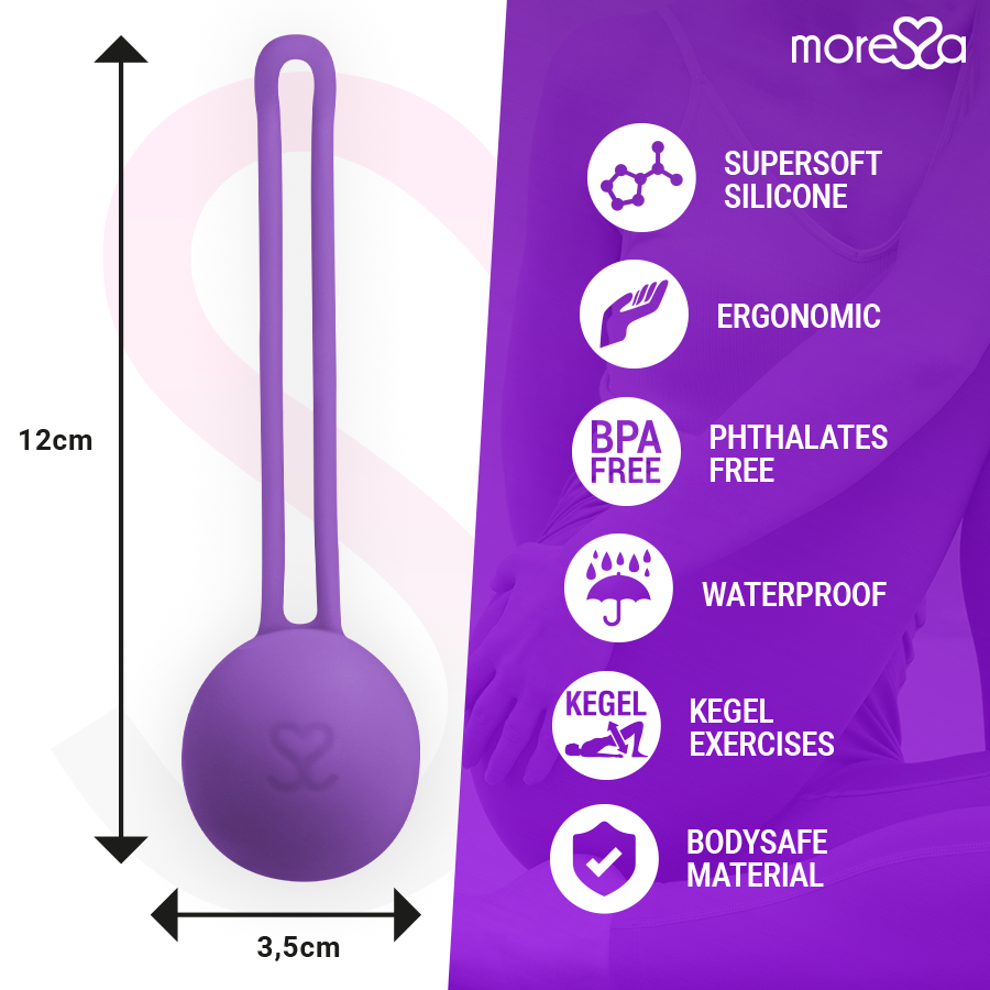 MORESSA - OSIAN ONE PELVIC FLOOR TRAINING 51g PREMIUM SILICONE PURPLE