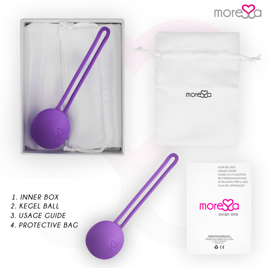 MORESSA - OSIAN ONE PELVIC FLOOR TRAINING 51g PREMIUM SILICONE PURPLE