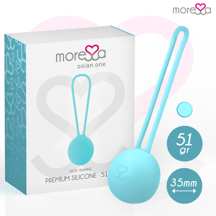 MORESSA - OSIAN ONE PELVIC FLOOR TRAINING 51g PREMIUM SILICONE TURQUOISE