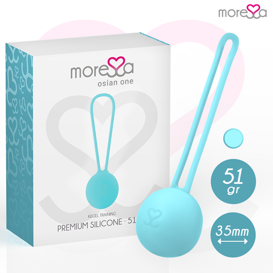 MORESSA - OSIAN ONE PELVIC FLOOR TRAINING 51g PREMIUM SILICONE TURQUOISE