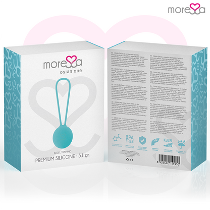 MORESSA - OSIAN ONE PELVIC FLOOR TRAINING 51g PREMIUM SILICONE TURQUOISE