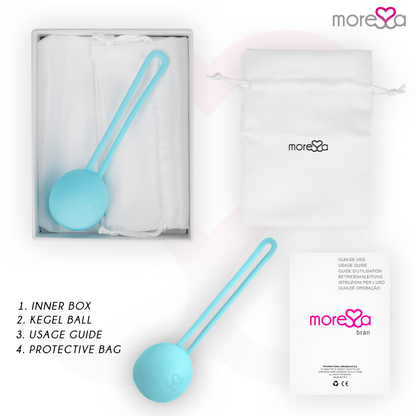 MORESSA - OSIAN ONE PELVIC FLOOR TRAINING 51g PREMIUM SILICONE TURQUOISE
