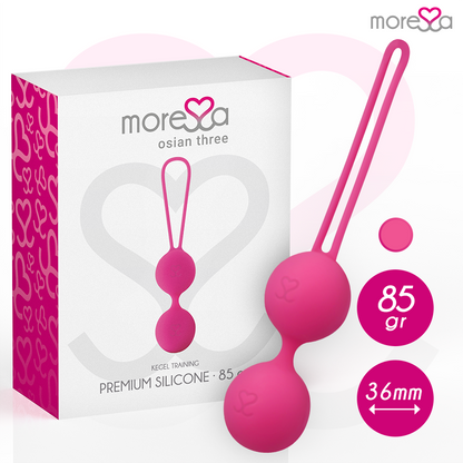 MORESSA - OSIAN THREE PELVIC FLOOR TRAINING 85g PREMIUM PINK SILICONE