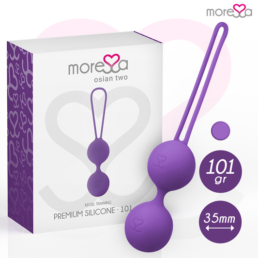 MORESSA - OSIAN TWO ENTRENAMIENTO SUELO PELVICO 101gr PREMIUM SILICONA LILA