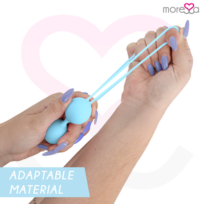 MORESSA - OSIAN TWO ENTRENAMIENTO SUELO PELVICO 101gr PREMIUM SILICONA TURQUESA