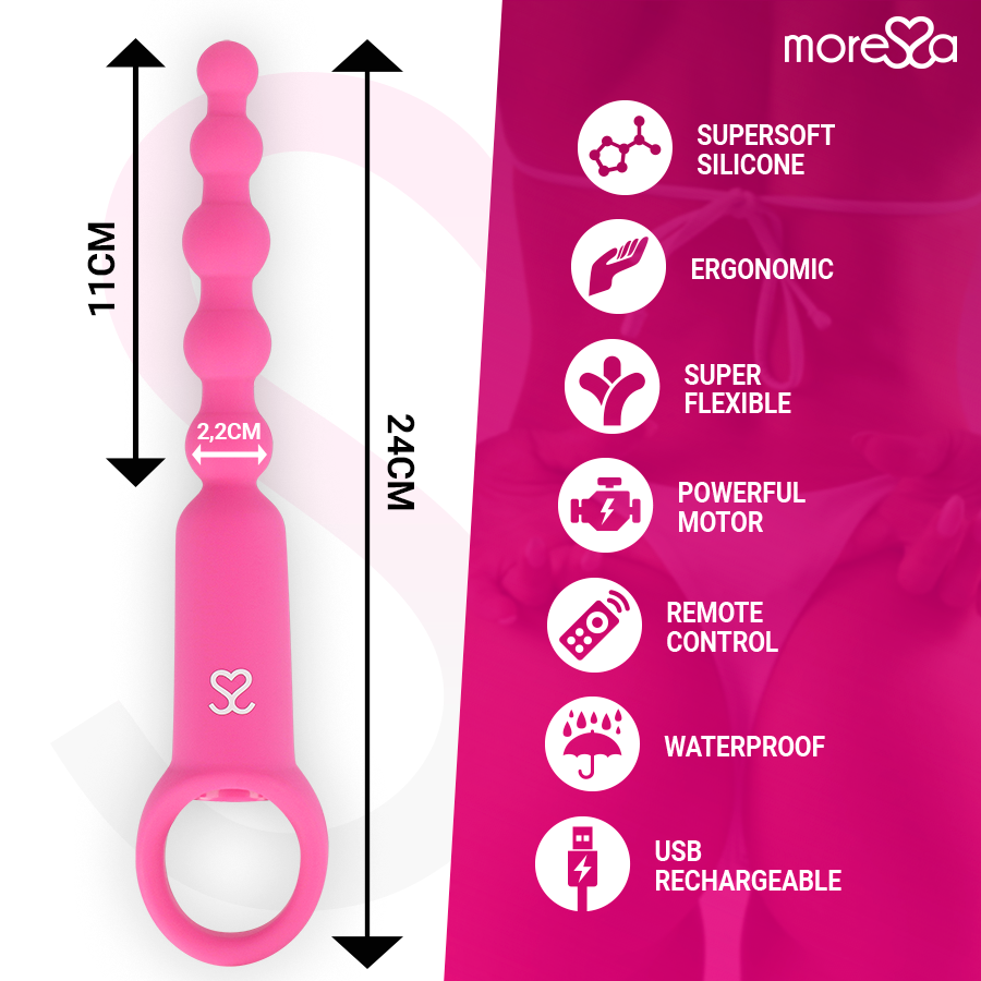 MORESSA - RONIE POTENTE ROSARIO ANAL CONTROL REMOTO  ROSA
