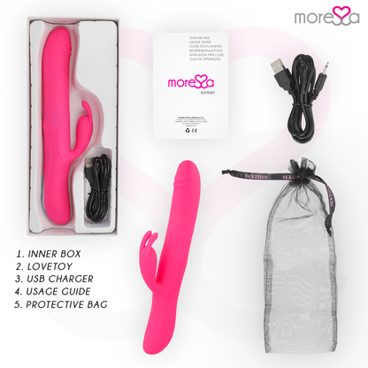 MORESSA - SOMER ROTADOR PERLADO Y POTENTE VIBRACIÓN SILICONA PREMIUM