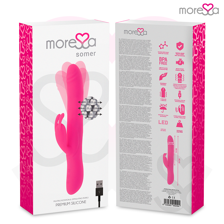 MORESSA - SOMER ROTATOR PEARLIZED AND POWERFUL VIBRATION PREMIUM SILICONE