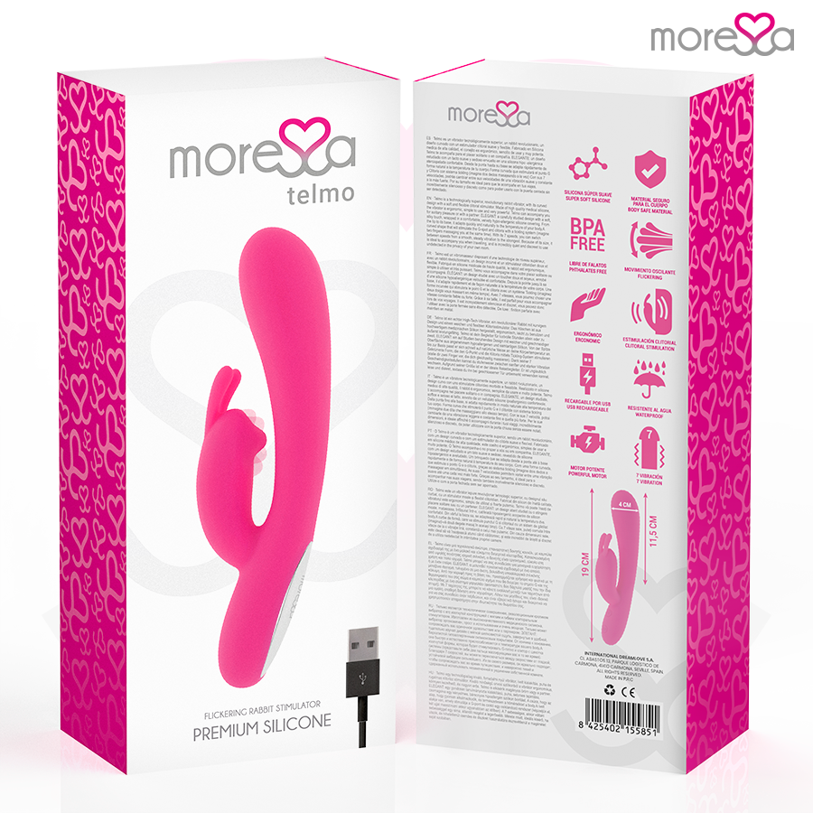 MORESSA - TELMO TICKLING CLITORIAL PREMIUM SILICONE RECARGABLE