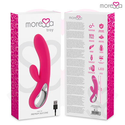 MORESSA - TROY PREMIUM SILICONE RECHARGEABLE CLITORAL SPOT MASSAGER