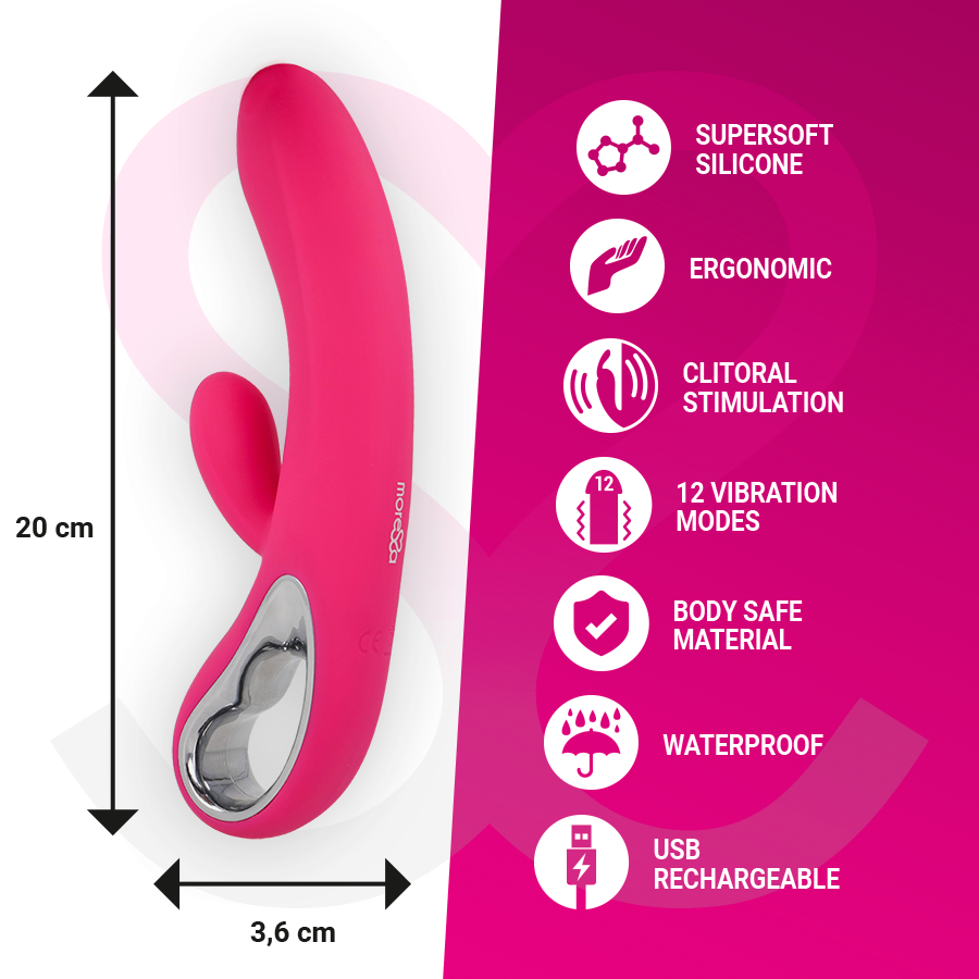MORESSA - TROY PREMIUM SILICONE RECHARGEABLE CLITORAL SPOT MASSAGER