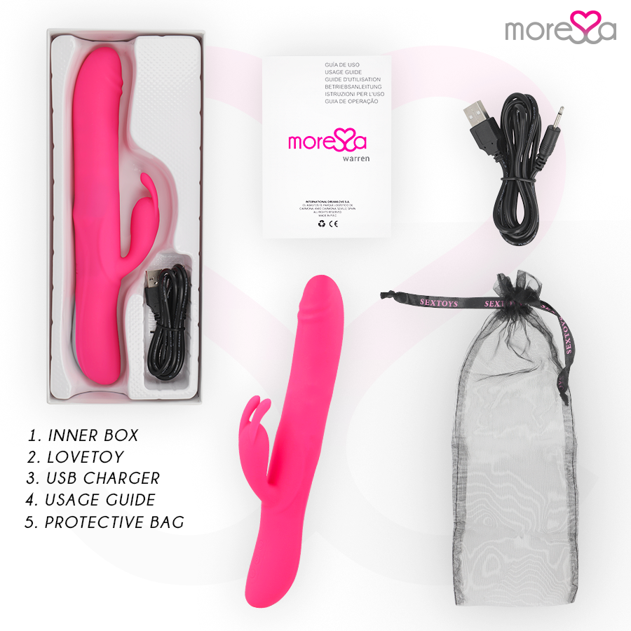MORESSA - WARREN PREMIUM RECHARGEABLE REVITALIZED OSCILLATING AND POWERFUL VIBRATION DRIVER