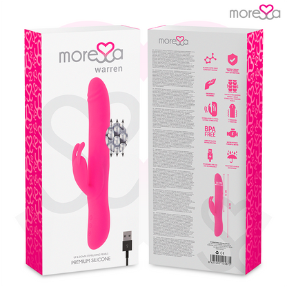 MORESSA - WARREN IMPULSOR OSCILANTE Y POTENTE VIBRACIÓN PREMIUM SILICONA RECARGABLE