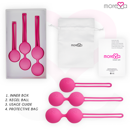 MORESSA - OSIAN SET PREMIUM SILICONA ROSA (Osian One - 51 g | Osian Two - 101 g | Osian Three 85 g)