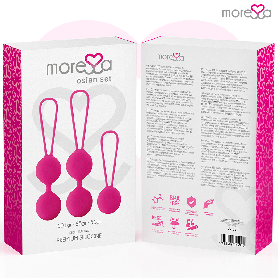 MORESSA - OSIAN SET PREMIUM PINK SILICONE (Osian One - 51 g | Osian Two - 101 g | Osian Three 85 g)
