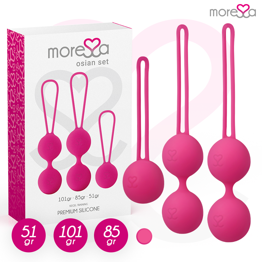 MORESSA - OSIAN SET PREMIUM PINK SILICONE (Osian One - 51 g | Osian Two - 101 g | Osian Three 85 g)