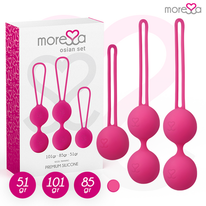 MORESSA - OSIAN SET PREMIUM PINK SILICONE (Osian One - 51 g | Osian Two - 101 g | Osian Three 85 g)