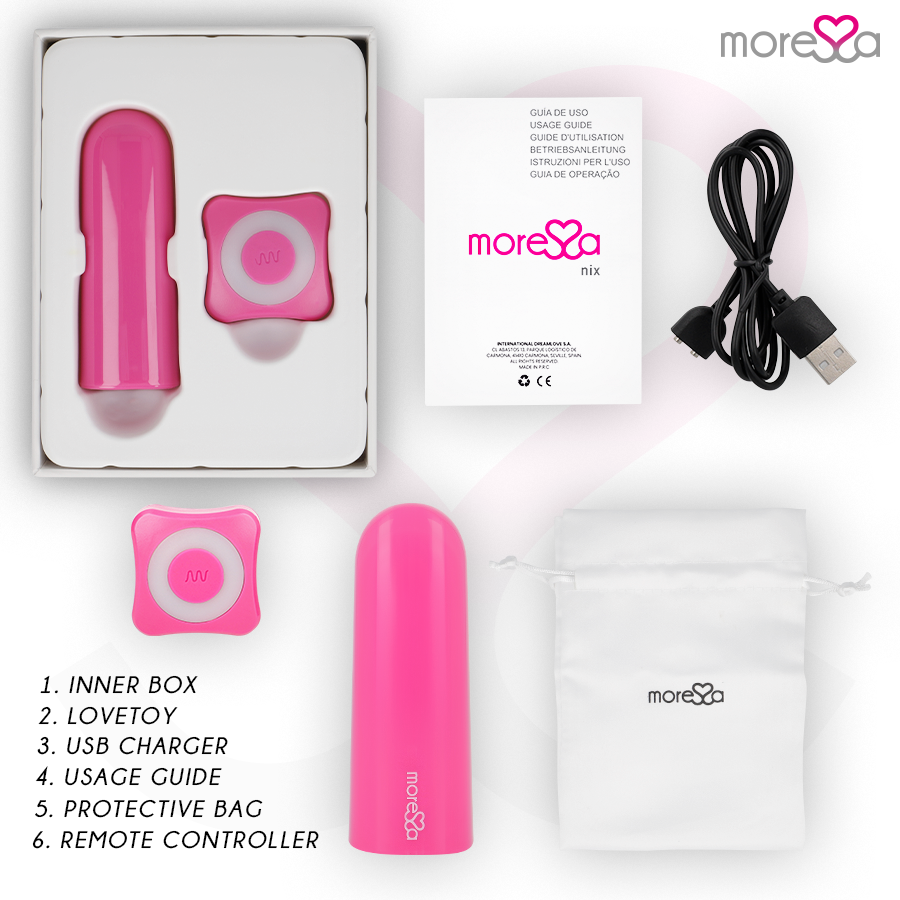 MORESSA - NIX Powerful Multi-Game Vibrator Remote Control Pink