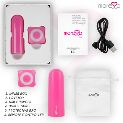 MORESSA - NIX Powerful Multi-Game Vibrator Remote Control Pink