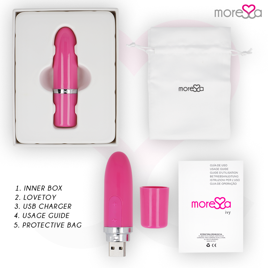 MORESSA - IVY TRAVEL LIP SIMULATOR MASSAGER PINK