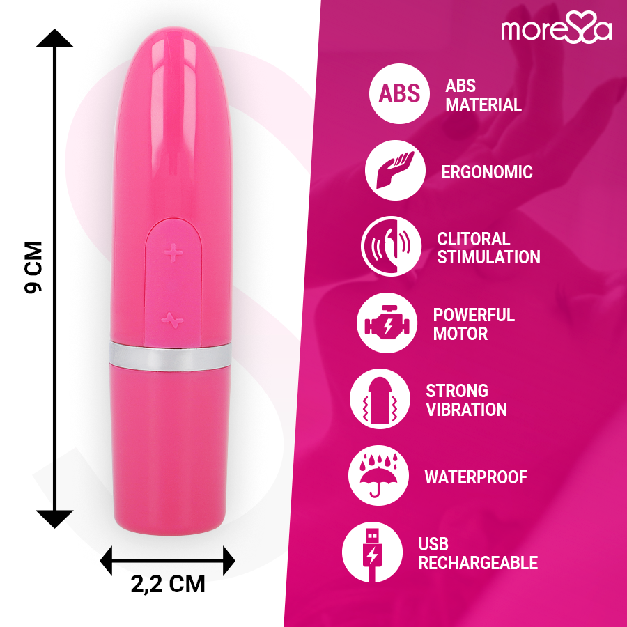 MORESSA - IVY TRAVEL LIP SIMULATOR MASSAGER PINK