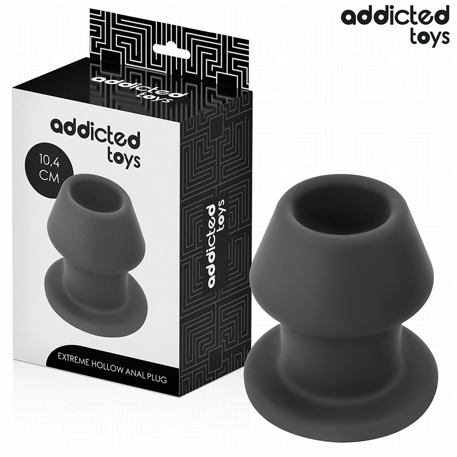 ADDICTED TOYS - EXTREME SILICONE HOLLOW ANAL PLUG SIZE L 10.4 CM