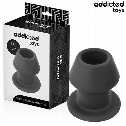 ADDICTED TOYS - EXTREME SILICONE HOLLOW ANAL PLUG SIZE L 10.4 CM