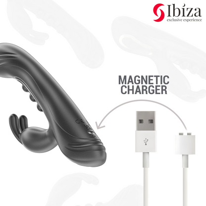 IBIZA - VIBRADOR RABBIT PERLAS CON PULSACIÓN