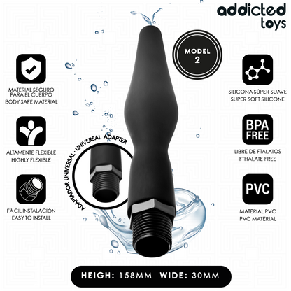 ADDICTED TOYS - LIMPIADOR ANAL CON ADAPTADOR UNIVERSAL MODELO 2