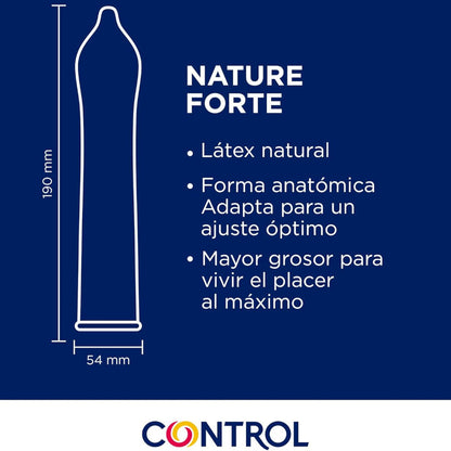 CONTROL - PRESERVATIVOS NATURE FORTE 144 UNIDADES