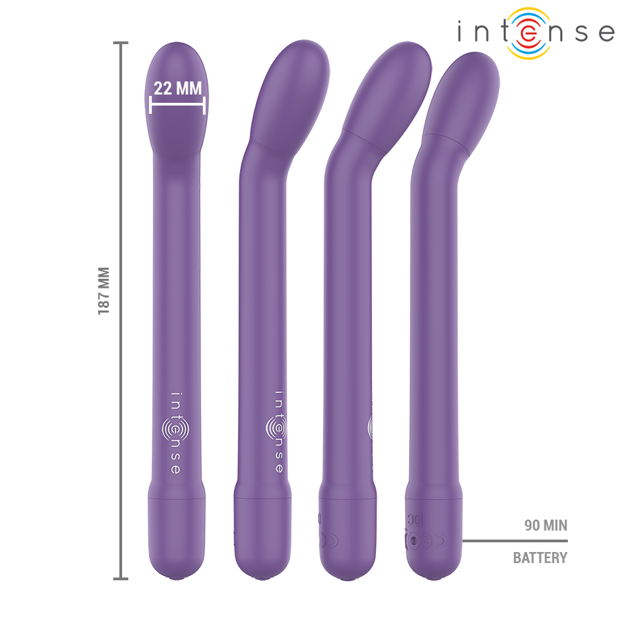 INTENSE - KARLIE ESTIMULADOR PUNTO-G RECARGABLE MORADO