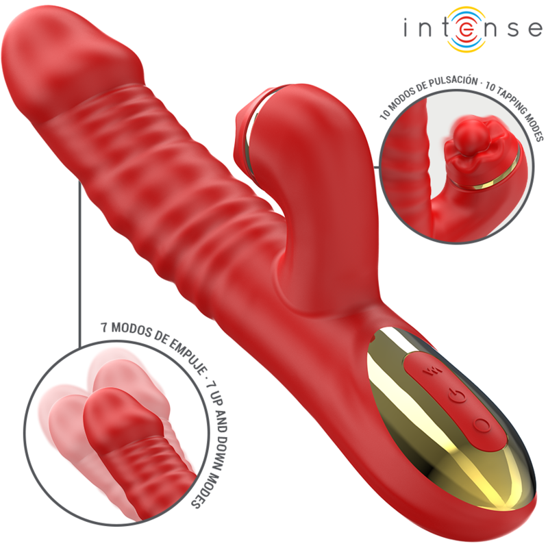 INTENSE - THALIA VIBRATION &amp; PUSH &amp; STIMULATION RED