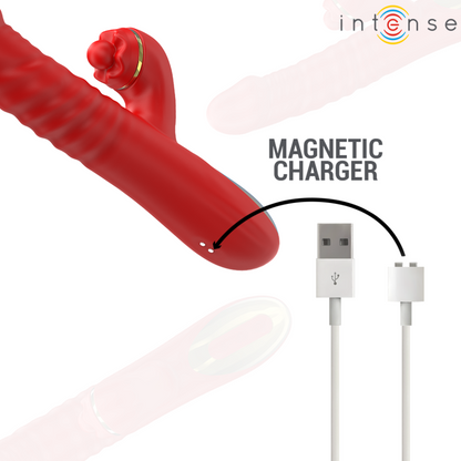 INTENSE - THALIA VIBRATION &amp; PUSH &amp; STIMULATION RED