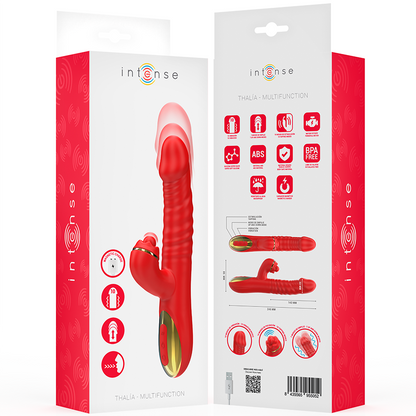 INTENSE - THALIA VIBRATION &amp; PUSH &amp; STIMULATION RED