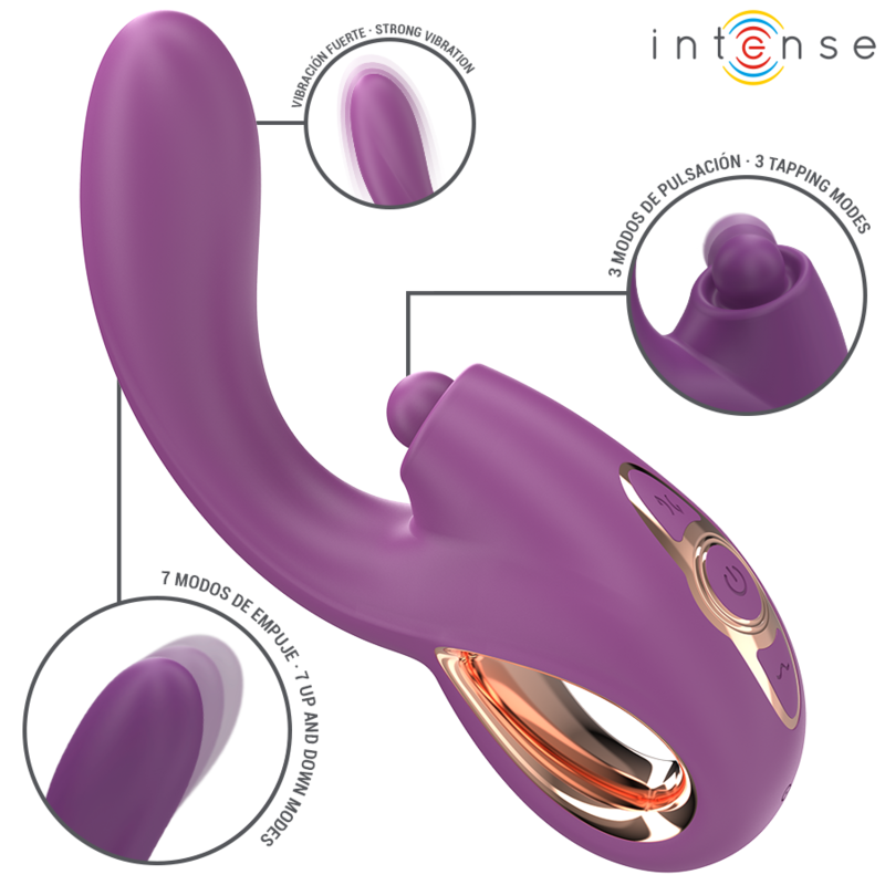 INTENSE - LALI MULTIFUNCTION G-SPOT VIBRATOR STIMULATION &amp; PUSHING &amp; VIBRATION PURPLE