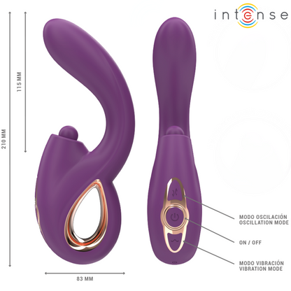 INTENSE - LALI MULTIFUNCTION G-SPOT VIBRATOR STIMULATION &amp; PUSHING &amp; VIBRATION PURPLE