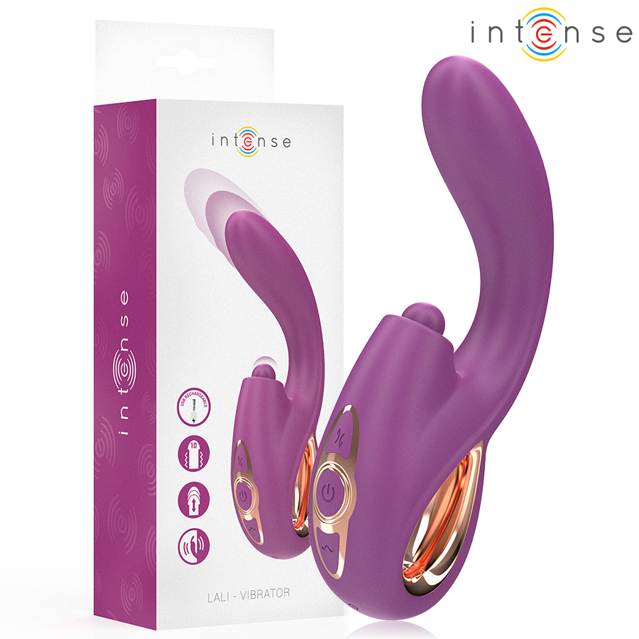 INTENSE - LALI MULTIFUNCTION G-SPOT VIBRATOR STIMULATION &amp; PUSHING &amp; VIBRATION PURPLE