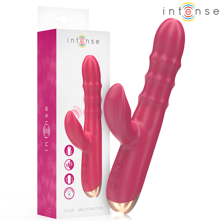 INTENSE - CHLOE 3-IN-1 MULTIFUNCTION VIBRATOR RED