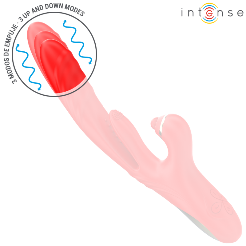 INTENSE - ROSALIA 3-IN-1 MULTIFUNCTION VIBRATOR RED