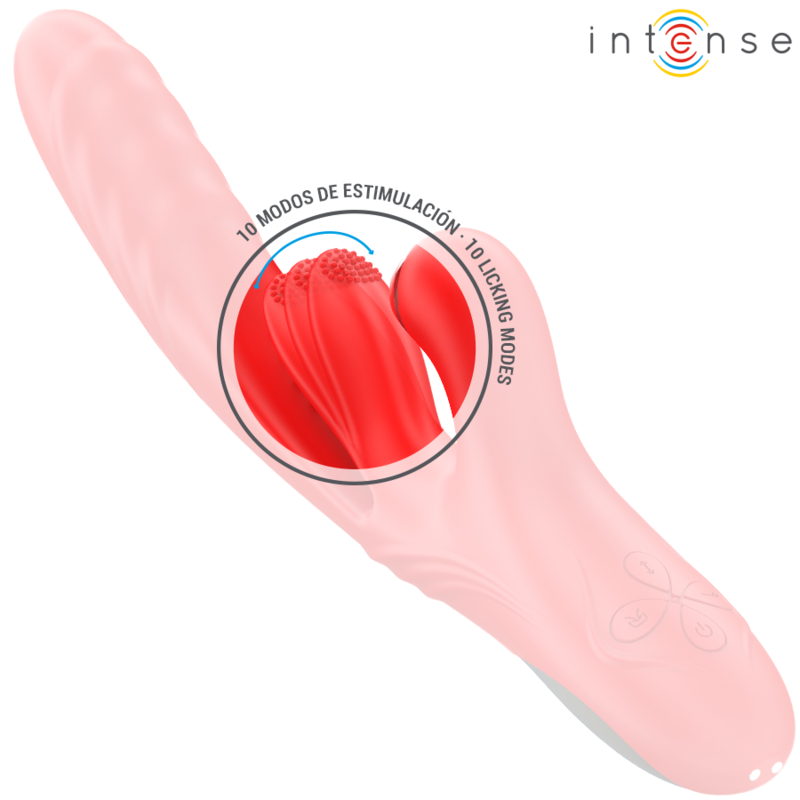 INTENSE - ROSALIA 3-IN-1 MULTIFUNCTION VIBRATOR RED