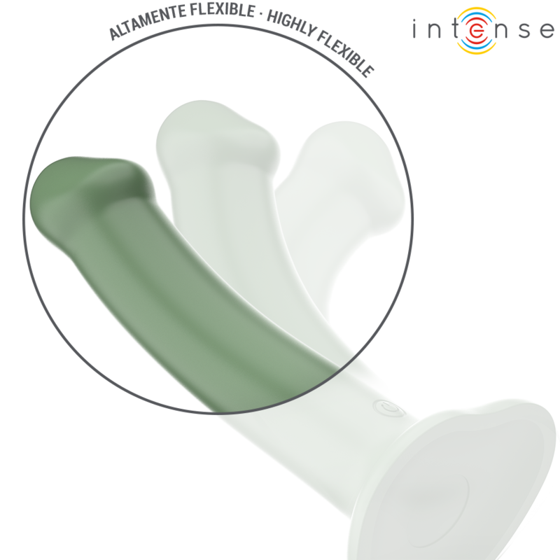 INTENSE - BECCA SUCTION CUP VIBRATOR 10 VIBRATIONS GREEN REMOTE CONTROL