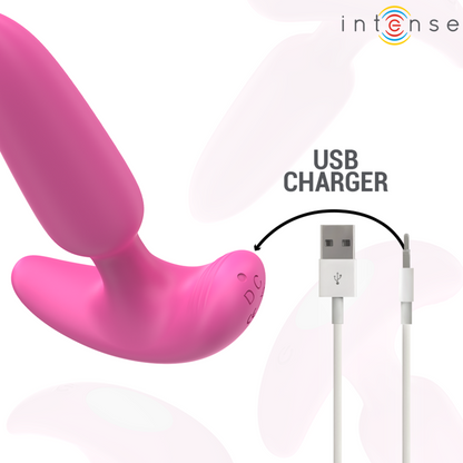 INTENSE - ROSS PLUG ANAL 10 VIBRATIONS PINK REMOTE CONTROL