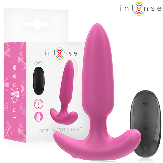 INTENSE - ROSS PLUG ANAL 10 VIBRATIONS PINK REMOTE CONTROL