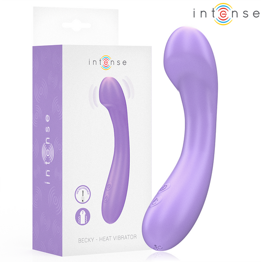 INTENSE - BECKY VIBRATOR 19 CM HEATED 7 VIBRATIONS PURPLE