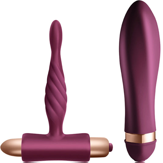 CLIMAXIMUM - DARE KIT BRAIDED VIBRATOR + ANAL PLUG FOR BEGINNERS