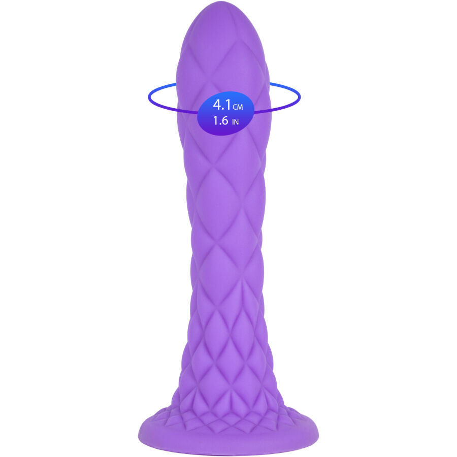 SILEXD - DREAMY DILDO FANTASY SILICONA LIQUIDA TERMOREACTIVO VIOLETA 18.5 CM