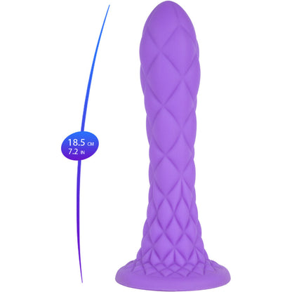 SILEXD - DREAMY DILDO FANTASY LIQUID SILICONE THERMO-RESISTANT VIOLET 18.5 CM